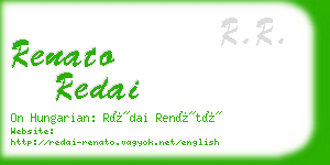 renato redai business card